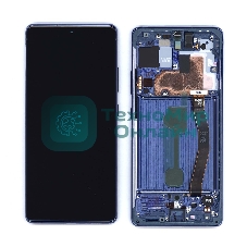 Дисплей для Samsung Galaxy S10 Lite SM-G770F/DS синий с рамкой