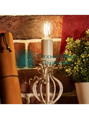 Лампа светодиодная филаментная Rexant Шарик GL45 9.5 Вт 950 Лм 4000K E14 прозрачная колба