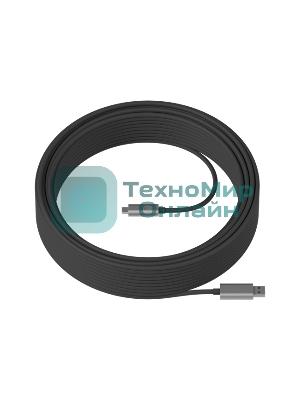 Кабель Accessory Logitech STRONG USB 3.1 CABLE 10 M, графитовый