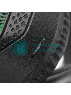 Гарнитура Exegate Cosmos HS-704GL чёрный, проводная, USB, виртуальный звук 7.1, подсветка