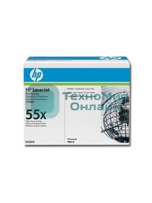 Картридж лазерный HP CE255X черный для LaserJet P3015/P3015d/P3015dn/P3015x 12500 стр.