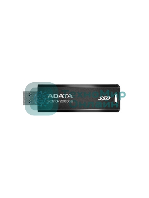 Внешний SSD ADATA SC610, 2TB, USB 3.2 Gen 2 Type-A, R/W 550/500, черный