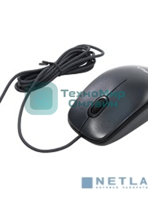 Мышь проводная Logitech M100/100R DARK/GREY (темно-серая/черная), 1000 dpi, USB, кнопки - 3