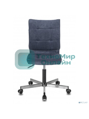 Кресло Бюрократ CH-330M/LT-27 темно-синий, экокожа, 120 кг, механизм качания, без подлокотников