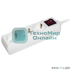 Удлинитель IEK WYP10-16-03-03-ZK-N 3х3 м с заземл. 16А IP20 У03К с выкл. ПВС 3х1
