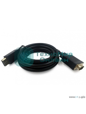 Кабель DisplayPort->VGA Cablexpert CCP-DPM-VGAM-10, 3м, 20M/15M, черный, экран, пакет