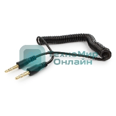 Кабель аудио Cablexpert CCA-405-6, Jack3.5 - Jack3.5, 2м, спиральный