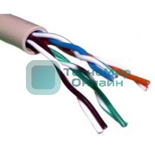 Кабель витая пара PROconnect U/UTP кат.5e 4х2х24AWG solid CCA PVC сер. 305м (м)