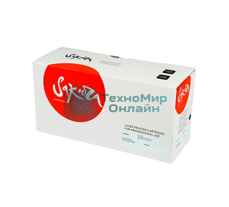 Картридж лазерный Sakura 44469809 для OKI C310/C330/C510/C530/MC351/MC352/MC361/MC561/MC562, черный, 3500 к.