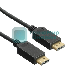 Кабель аудио-видео Buro ver 1.4 DisplayPort (m)/DisplayPort (m) 1.5м. черный (BHP-DPP-1.4-1.5)