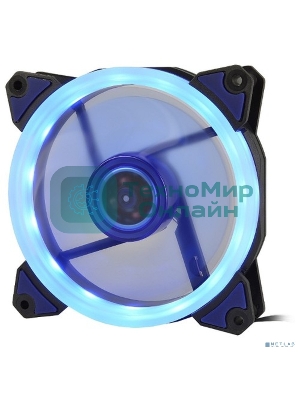 Вентилятор для корпуса Crown CMCF-12025S-1231 черный/синий, 120 мм, 1650 об/мин, 23 дБ, 3 pin