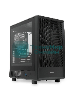 Компьютерный корпус HSPD M310, Mesh Mini-tower, черный, TG, 0.4 SPCC, 3x120мм ARGb mATX, mITX 180/280/160мм 1x2.5