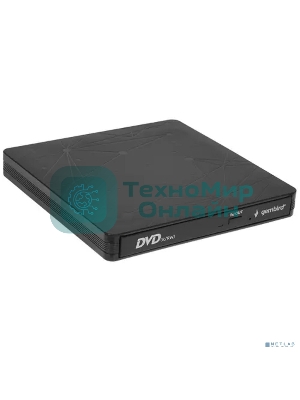 Оптический привод внешний CD/DVD привод USB 3.0 Gembird DVD-USB-03C пластик, черный
