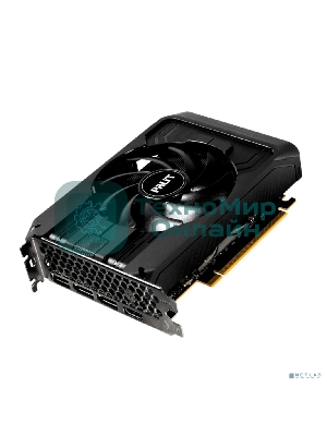 Видеокарта Palit GeForce RTX 5050 StormX OC, NVIDIA RTX 5050, 8 ГБ GDDR6, 128 бит, PCI-e 5.0, 1xHDMI, 3xDP, 2617 МГц