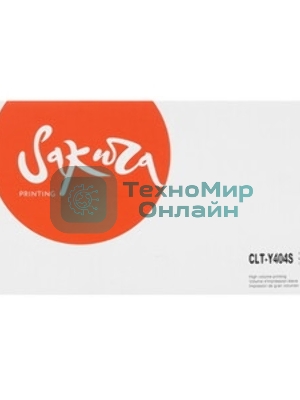Картридж лазерный Sakura CLTY404S для Samsung SL-C430/SL-C480, желтый, 1500 к.
