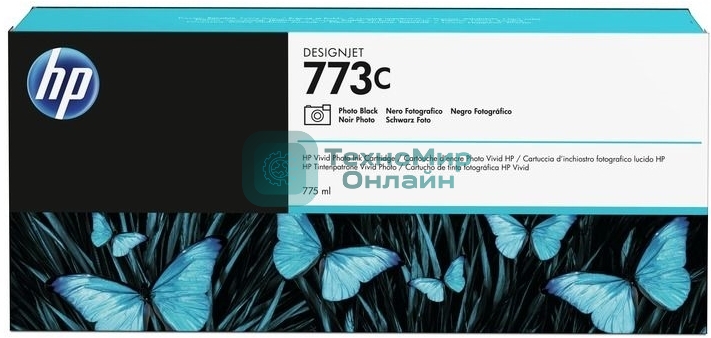 Картридж струйный HP 773C (C1Q43A) фото черный для HP Designjet Z6600/Z6800 (775мл)