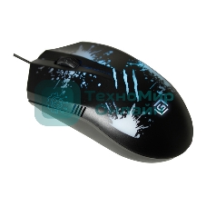 Мышь проводная Oklick 399M STIGMA черный, 1200 dpi, USB, кнопки - 3