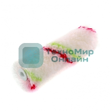 Мини-валик сменный Сибртех Эмали,60мм,ворс 12мм,D 16мм,D ручки 6мм,полиамид,полиакрил