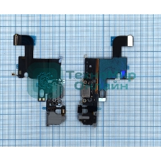 Шлейф разъема питания с аудио-разъемом для iPhone 6 серый