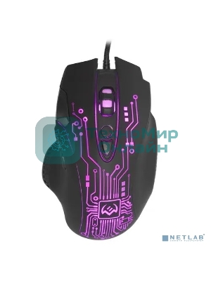 Мышь проводная SVEN RX-G715 черный, 3200 dpi, USB, кнопки - 8