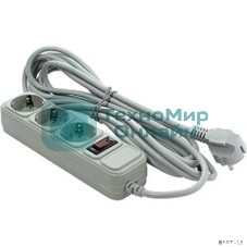 Сетевой фильтр ExeGate EX221183RUS SP-3-5G (3 розетки, 5 м, евровилка, серый)