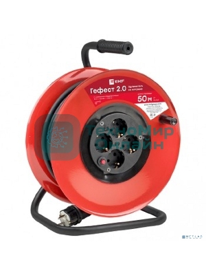 Удлинитель на катушке EKF UKG02-16-R325-4-50 