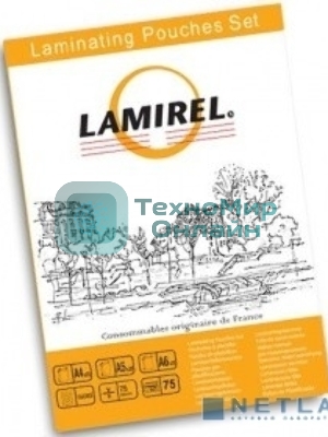 Пленка для ламинирования Lamirel, набор А4, A5, A6 по 25 шт., 75 мкм, 75 шт. в упаковке
