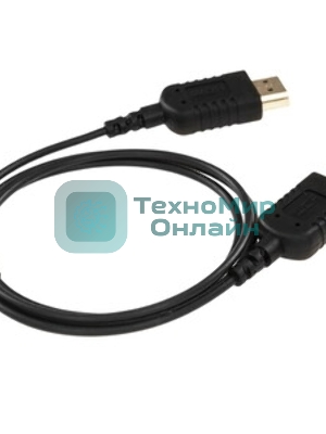 Кабель HDMI CP-HM-HM-1M Wize,1 м, v.2.0, K-Lock, soft cable, 19M/19M, позол.разъемы, экран, темно-серый, пакет