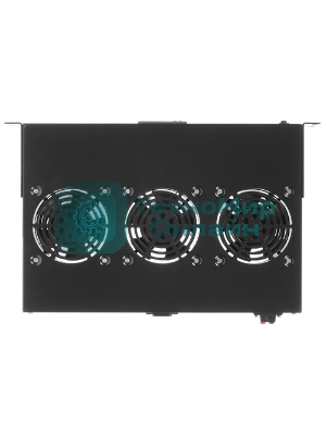 Блок вентиляторов Lanmaster (TWT-CB-FANV3-RACK) 3 вент. черный (упак.:1шт)