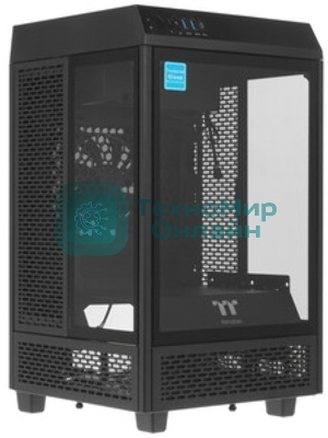 Компьютерный корпус Thermaltake The Tower 100 Racing Green без БП miniITX 1x120мм 3x140мм 2xUSB 3.0 audio bott PSU
