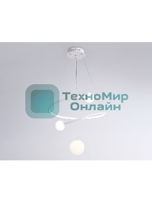 Светильник Ambrella light FL66299 WH белый 39W 3000K-6400K+G9 D500*1200 (ПДУ ИК)