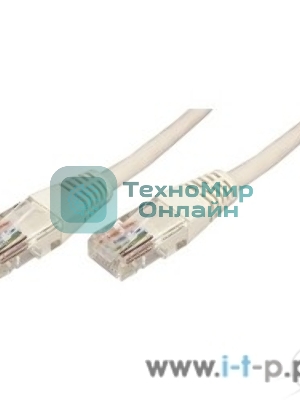 Коммутационный шнур Rexant Патч-корд UTP 5e кат. литой 5М серый