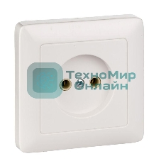 Розетка WESSEN RS10-132-BХИТ белый 1-я б/з 10А скрытый монтаж