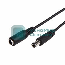 Удлинитель кабеля питания гнездо-штекер Rexant (2,1х5,5 мм) 1,5 м
