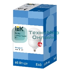 Лампа светодиодная IEK LLE-HP-65-230-65-E40 HP 65Вт 230В 6500К E40