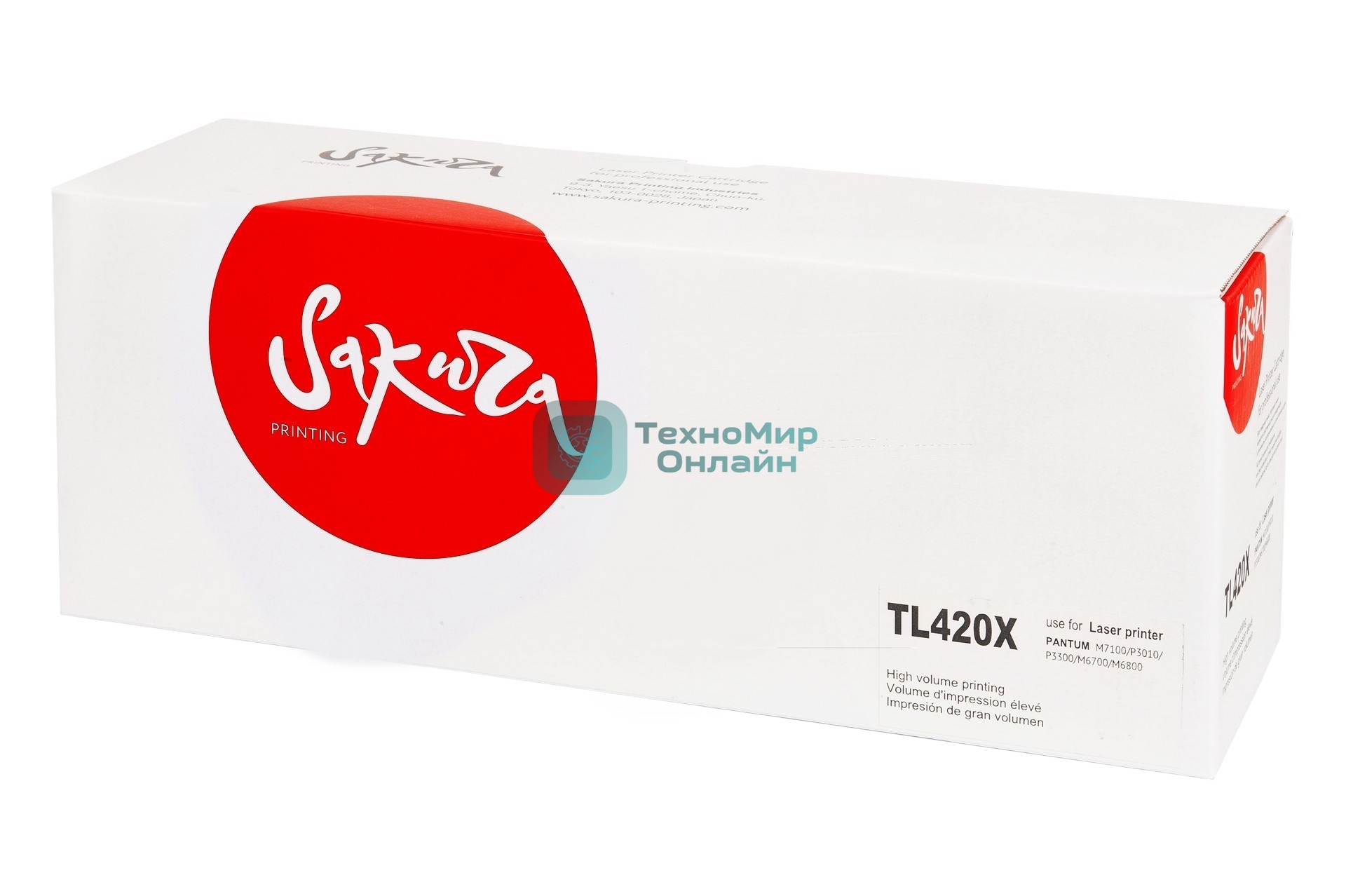Картридж Sakura TL420X для Pantum P3300, P3010, M6700/M6800, M7100, M7200, M7300, черный, 6 000 к.