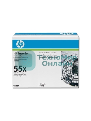 Картридж лазерный HP CE255X черный для LaserJet P3015/P3015d/P3015dn/P3015x 12500 стр.