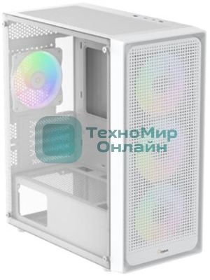 Компьютерный корпус Ocypus Gaммa C50 WH ARGB, MATX, USB 3.0*1+USB 2.0*2, FRONT 3x120мм ARGB, REAR 1x120мм ARGB