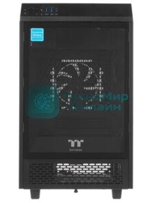 Компьютерный корпус Thermaltake The Tower 100 Racing Green без БП miniITX 1x120мм 3x140мм 2xUSB 3.0 audio bott PSU