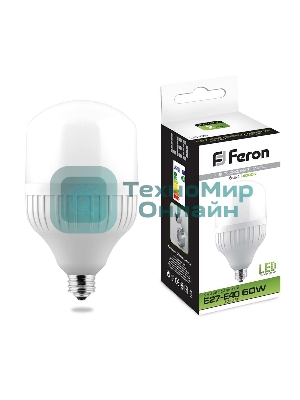 Лампа светодиодная Feron LB-65 60W 230V E27-E40 4000K
