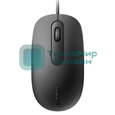 Мышь Rapoo N200 черный оптическая (1600dpi) USB (2but)