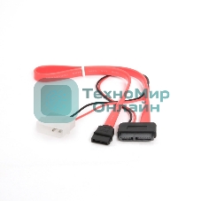 Кабель Gembird/Cablexpert Combo miniSATA, molex+SATA/miniSATA, 6pin+7pin, (длина инт-50 см, пит-30 см)