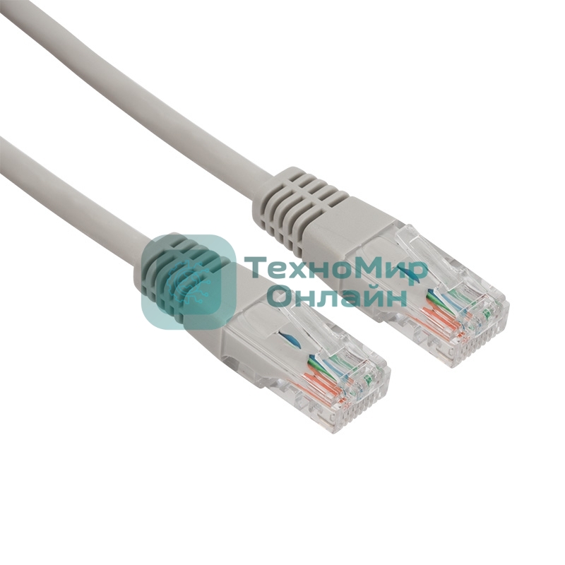 Пaтч-корд U/UTP Rexant, cat.5e, RJ45-RJ45, неэкранированный, LSZH серый, 3м