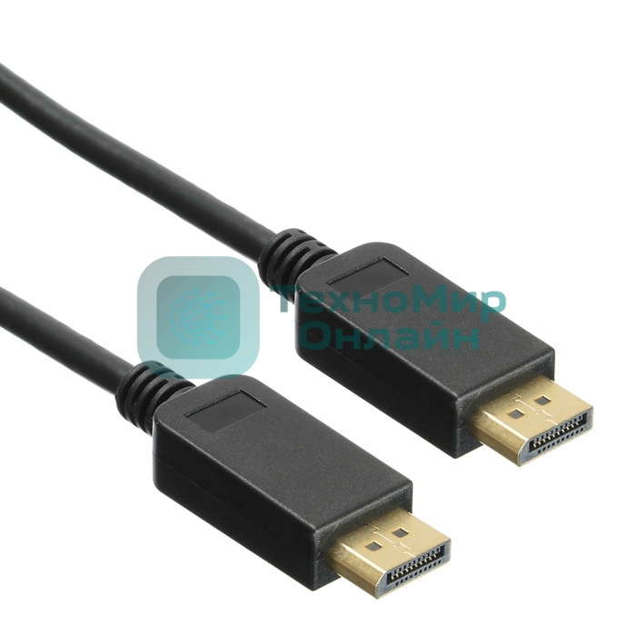Кабель аудио-видео Buro ver 1.4 DisplayPort (m)/DisplayPort (m) 5м. позолоченные контакты черный