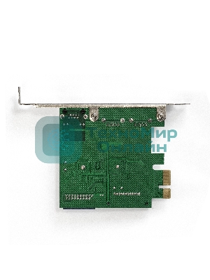 Контроллер ExeGate EX290278RUS EXE-362 PCI-E 2.0, 2*USB 3.0 ext + 1*USB 3.0 int + LAN UTP 1000Mbps, разъем доп.питания (OEM)
