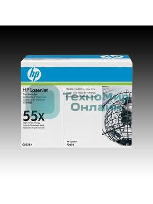 Картридж лазерный HP CE255X черный для LaserJet P3015/P3015d/P3015dn/P3015x 12500 стр.