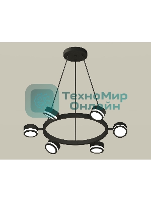 Светильник Ambrella light XB9193200/6 SBK/FR черный песок/белый матовый GX53 (C9193, N8415)