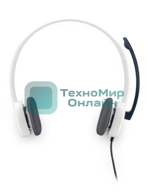 Гарнитура Logitech H150 белый, проводная, 3.5 мм
