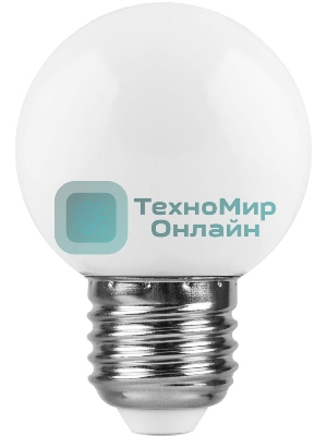 Лампа светодиодная Feron LB-37 1W 230V E27 6400K