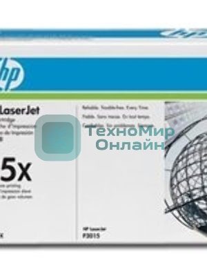 Картридж лазерный HP CE255X черный для LaserJet P3015/P3015d/P3015dn/P3015x 12500 стр.